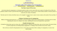 Desktop Screenshot of invitationletter.net